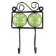 Lime Green Ceramic Tile Hook
